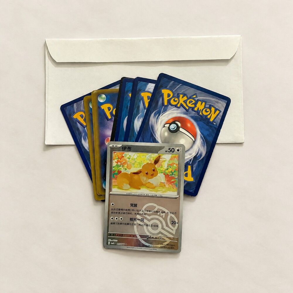 Eevee CHN Master Ball Reverse Holo + Normal Type Bundle